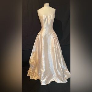 Wool Silk Candlelit Cream Wedding Dress